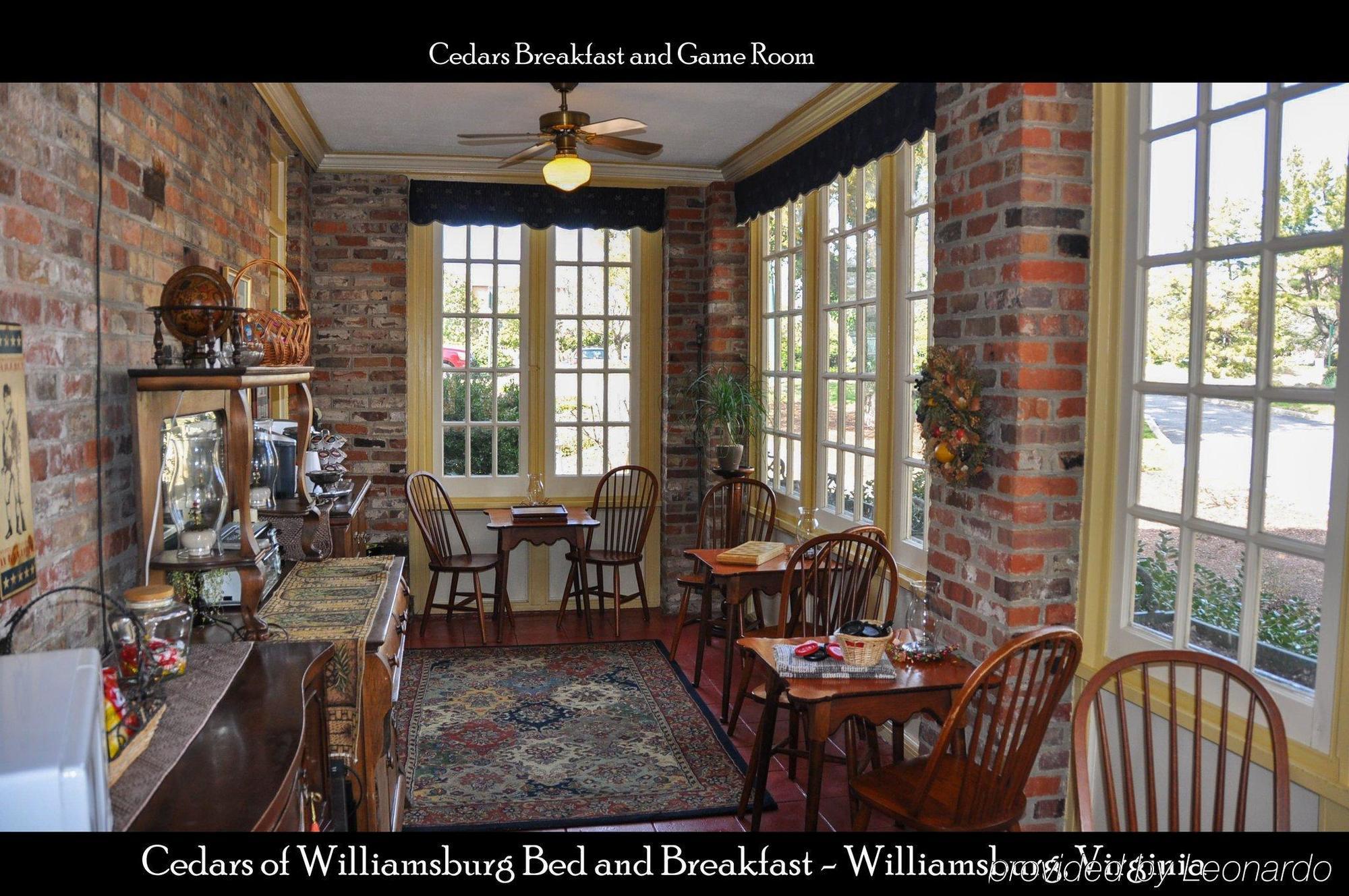 Cedars Of Williamsburg Bed & Breakfast Restaurant photo